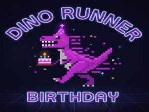 Dino Runner Birthday - Jugar gratis online